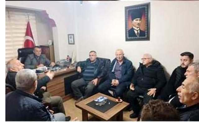 Şoförler Odası başkanı Özdemir Durak başkanları ile toplandı  