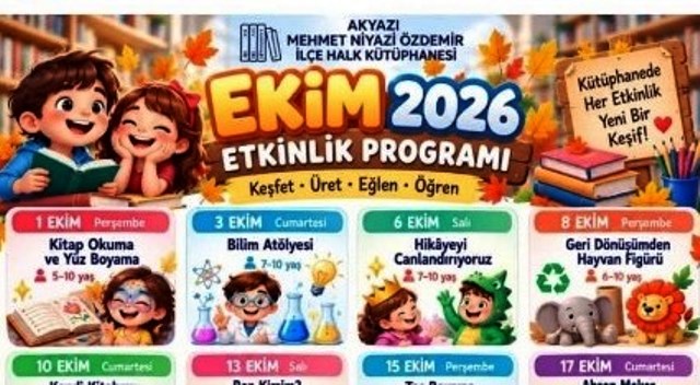 Akyazı kütüphanesi çocuklarla buluşuyor