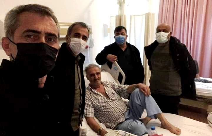 BAŞKANINDAN ÜYESİNE GEÇMİŞ OLSUN ZİYARETİ  