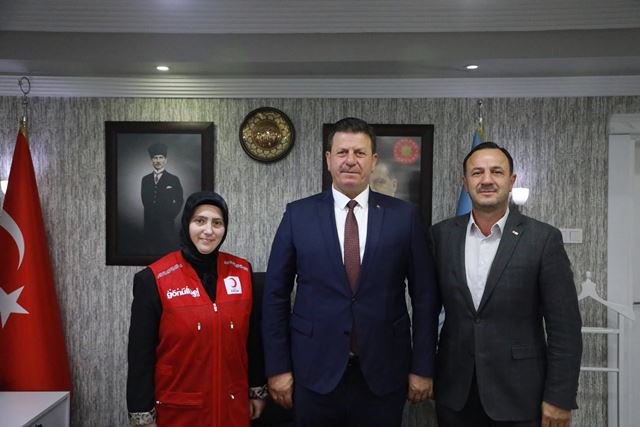 Kadın Kolları başkanı Kukuloğlu İlk ziyaretini başkan Soykan’a yaptı.