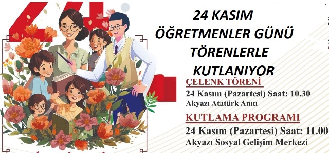 Öğretmenler Günü kutlanacak