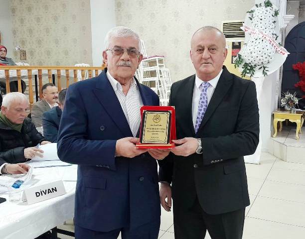 İSMAİL YAMAK ONURSAL BAŞKAN OLDU  
