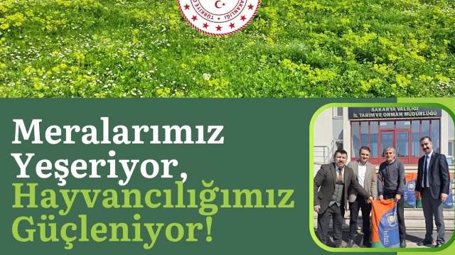 Akyazı İlçe Tarım Müdürü Meydan:“ Meralarımız yeşeriyor, hayvancılığınız güçlenir”  