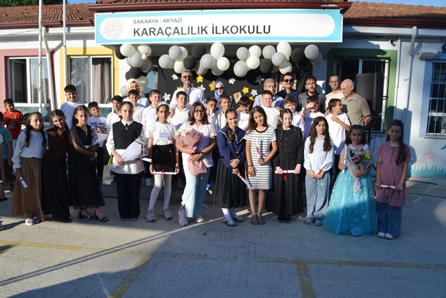 KARAÇALILIK İLKOKULUNDA MEZUNİYET TÖRENİ