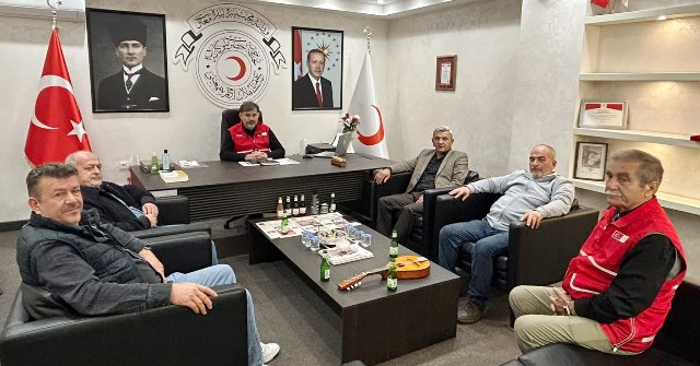 AKYAZI KIZILAY ŞUBESİNE ZİYARETLER SÜRÜYOR 